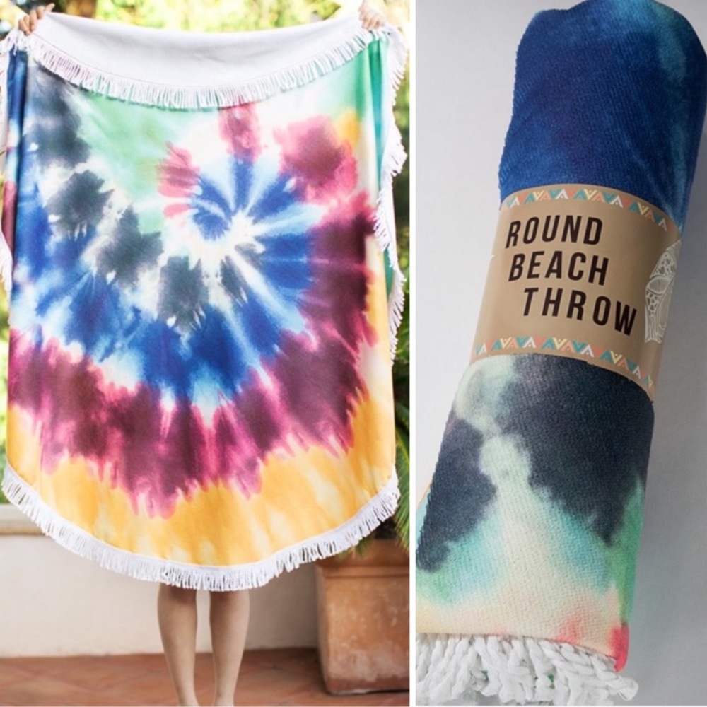 Ruggine Beautiful Tie Dye Round Towel